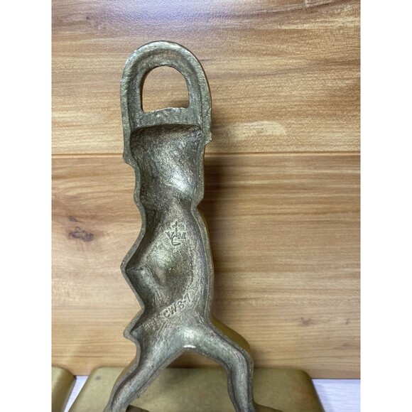 Two Vintage Brass Virginia Metal Crafters Hessian Soldier Bookends Doorstops - Picture 5 of 6